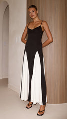 Darcie Maxi Dress - Black / Nude