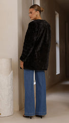Tully Longline Jacket - Black