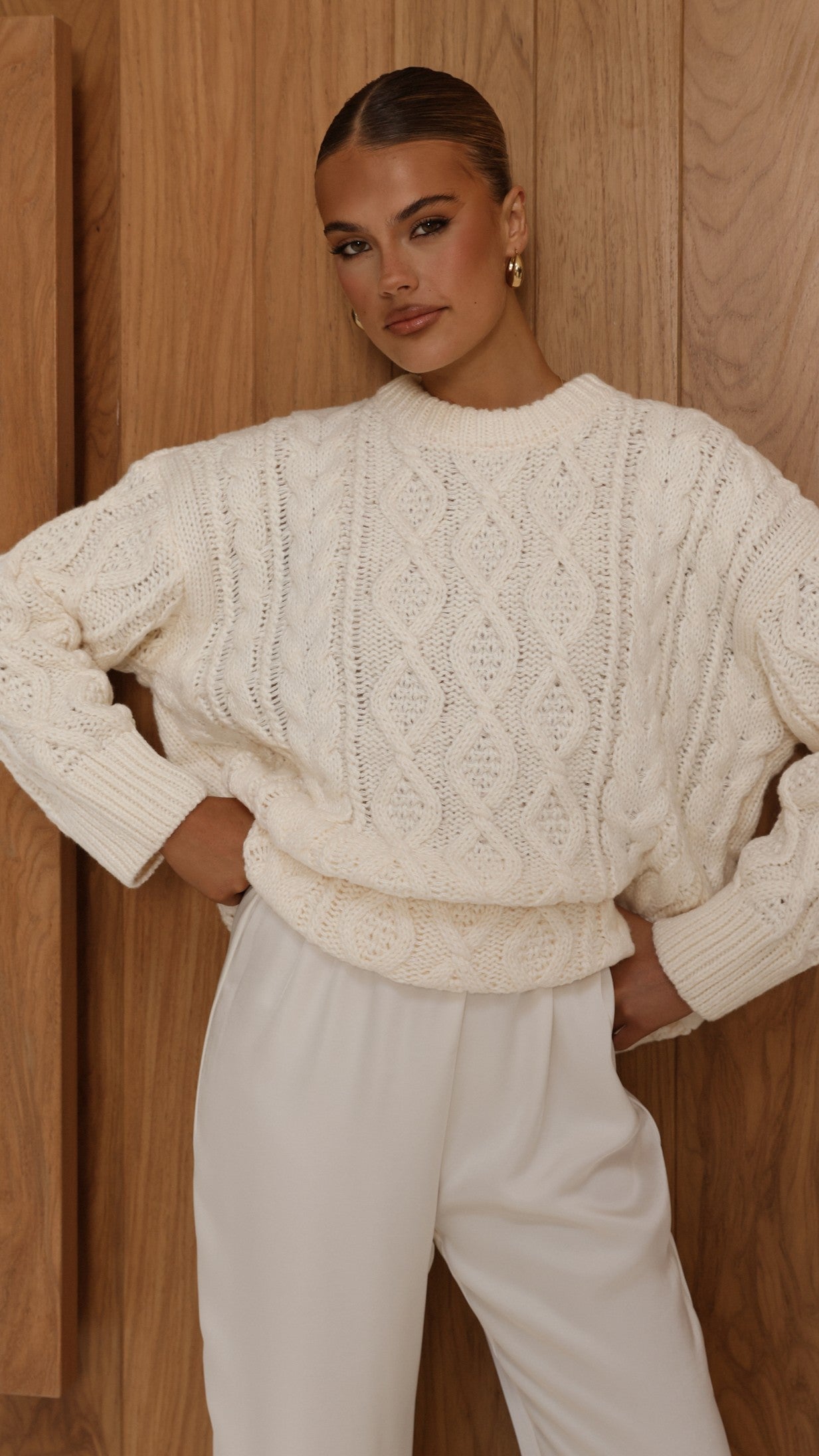 Valentina Knit Sweater - Cream