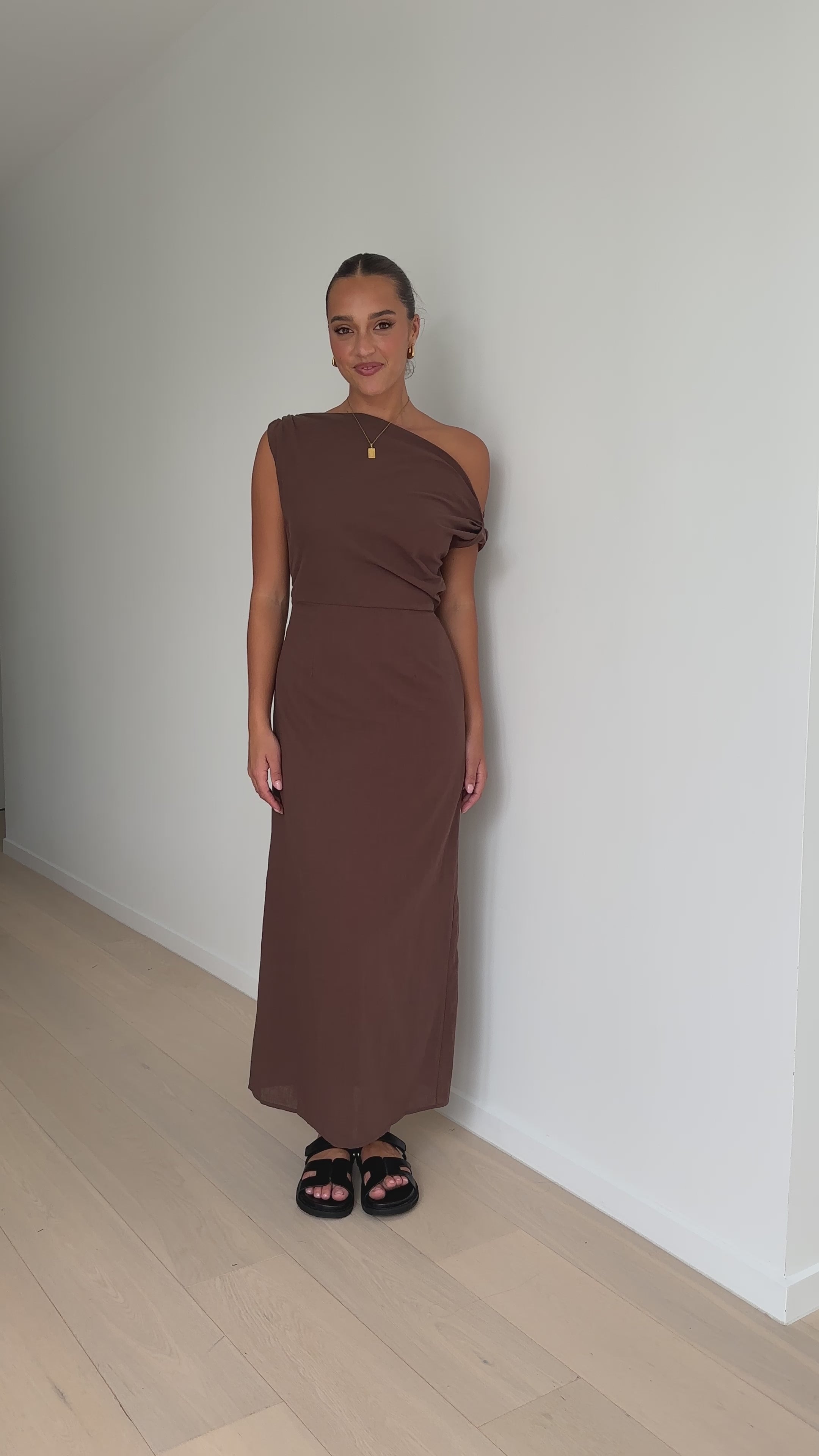 Luci Maxi Dress - Brown