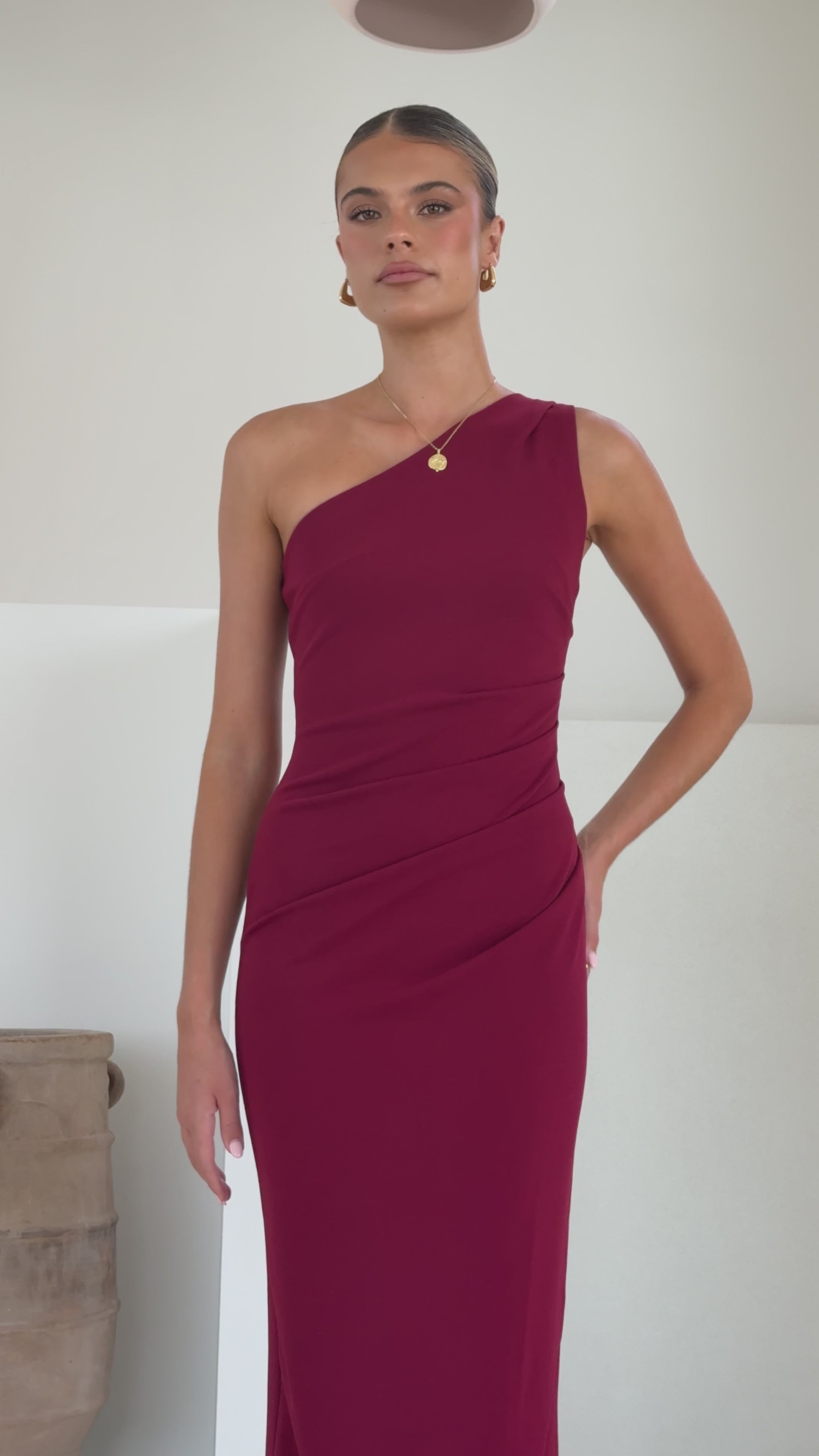 Cataleya Maxi Dress - Wine
