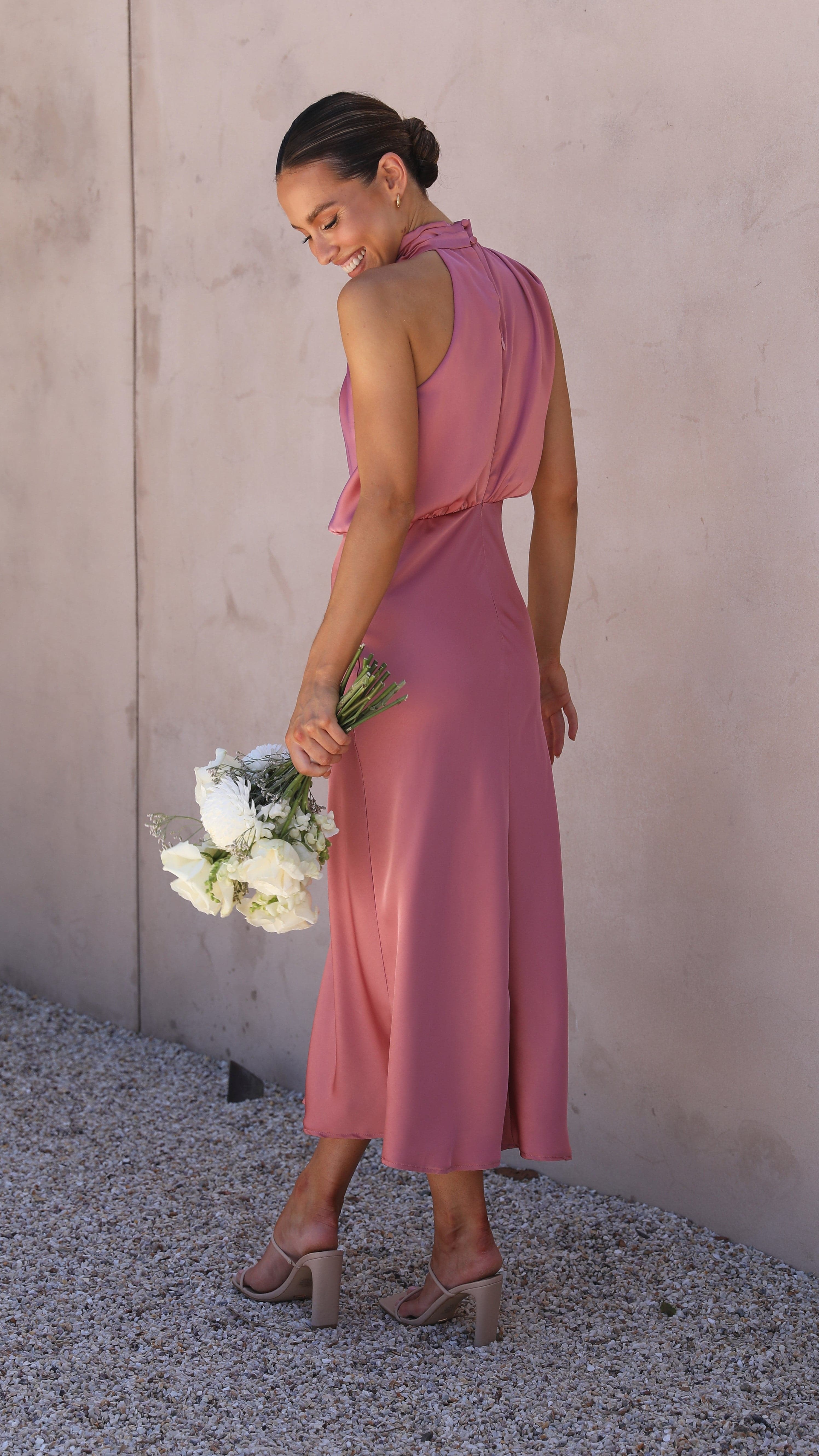 Esther Maxi Dress - Baked Rose
