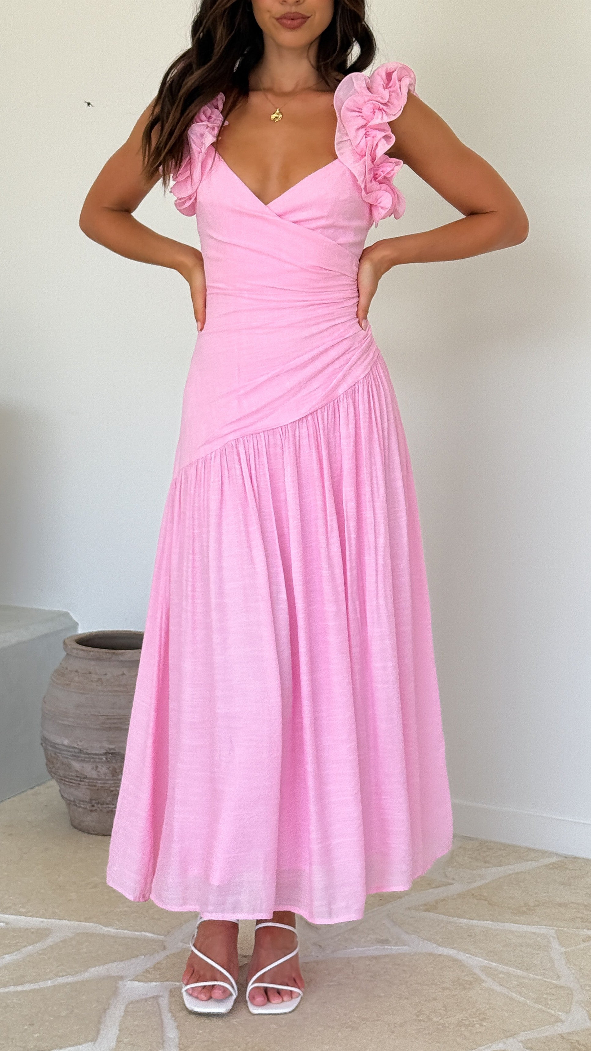 Alma Maxi Dress - Pink