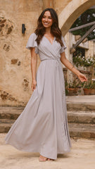 Charlize Maxi Dress - Silver