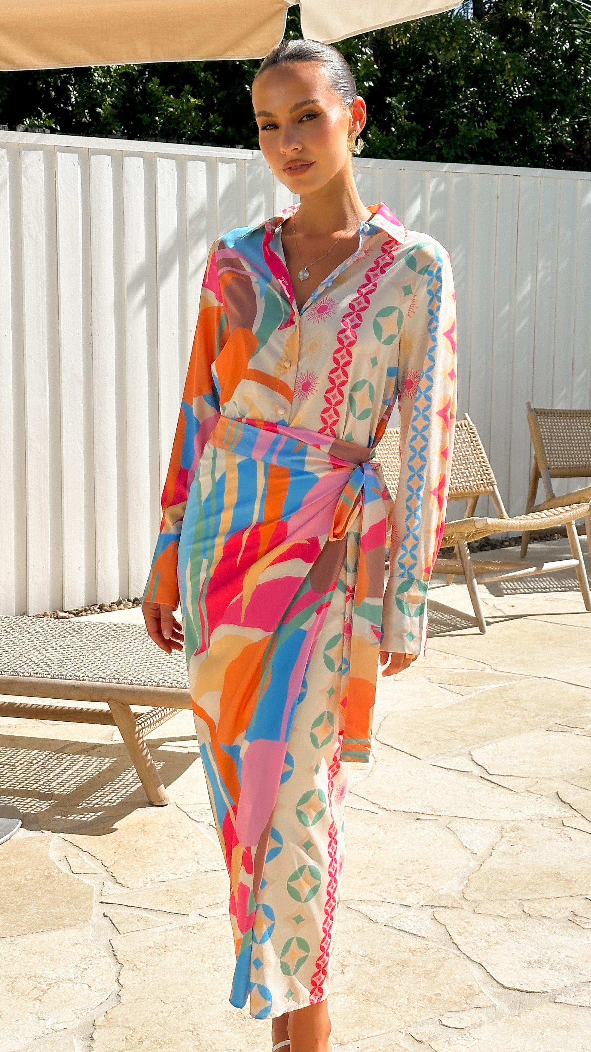 Pascale Long Sleeve Top - Lelani Print