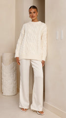 Valentina Knit Sweater - Cream
