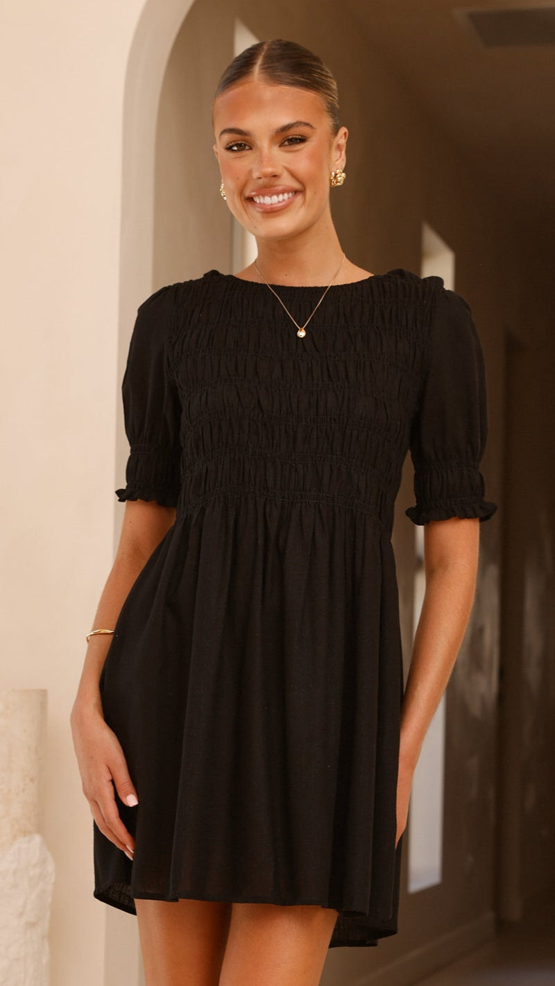 Yana Mini Dress - Black