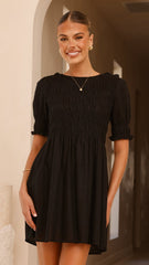 Yana Mini Dress - Black