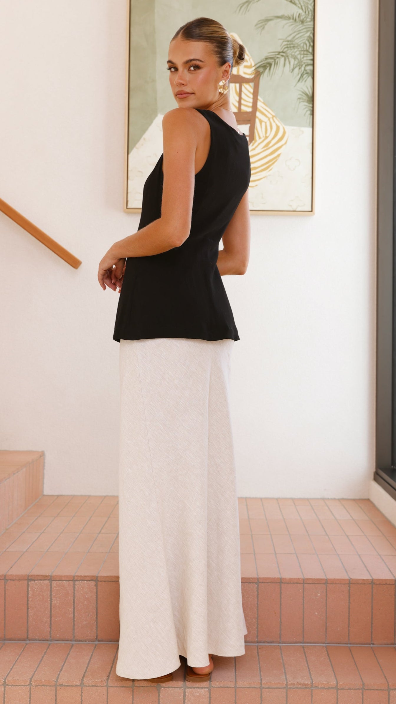 Nila Maxi Skirt - Oat