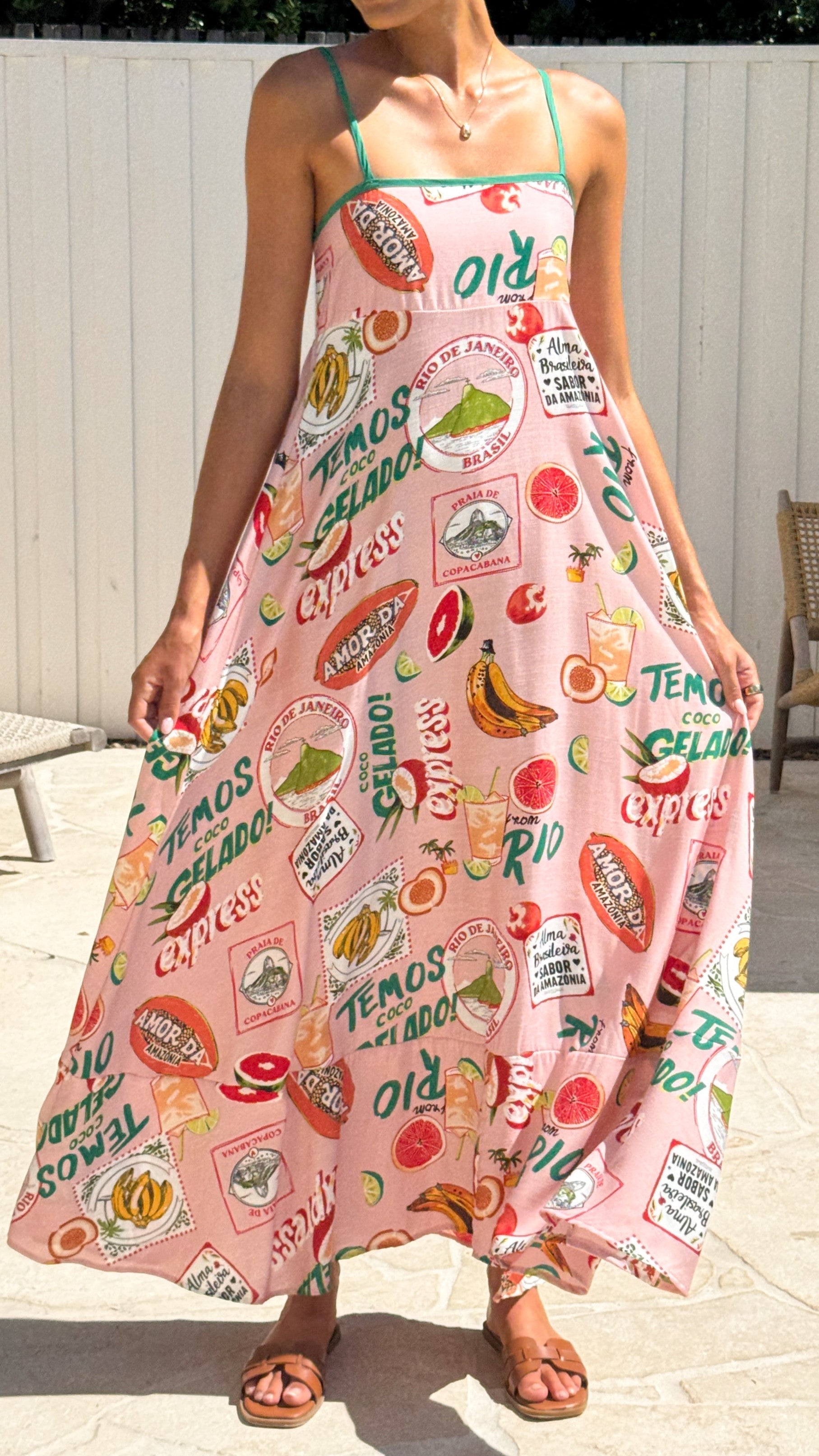 Cruise Maxi Dress - Rio Pink