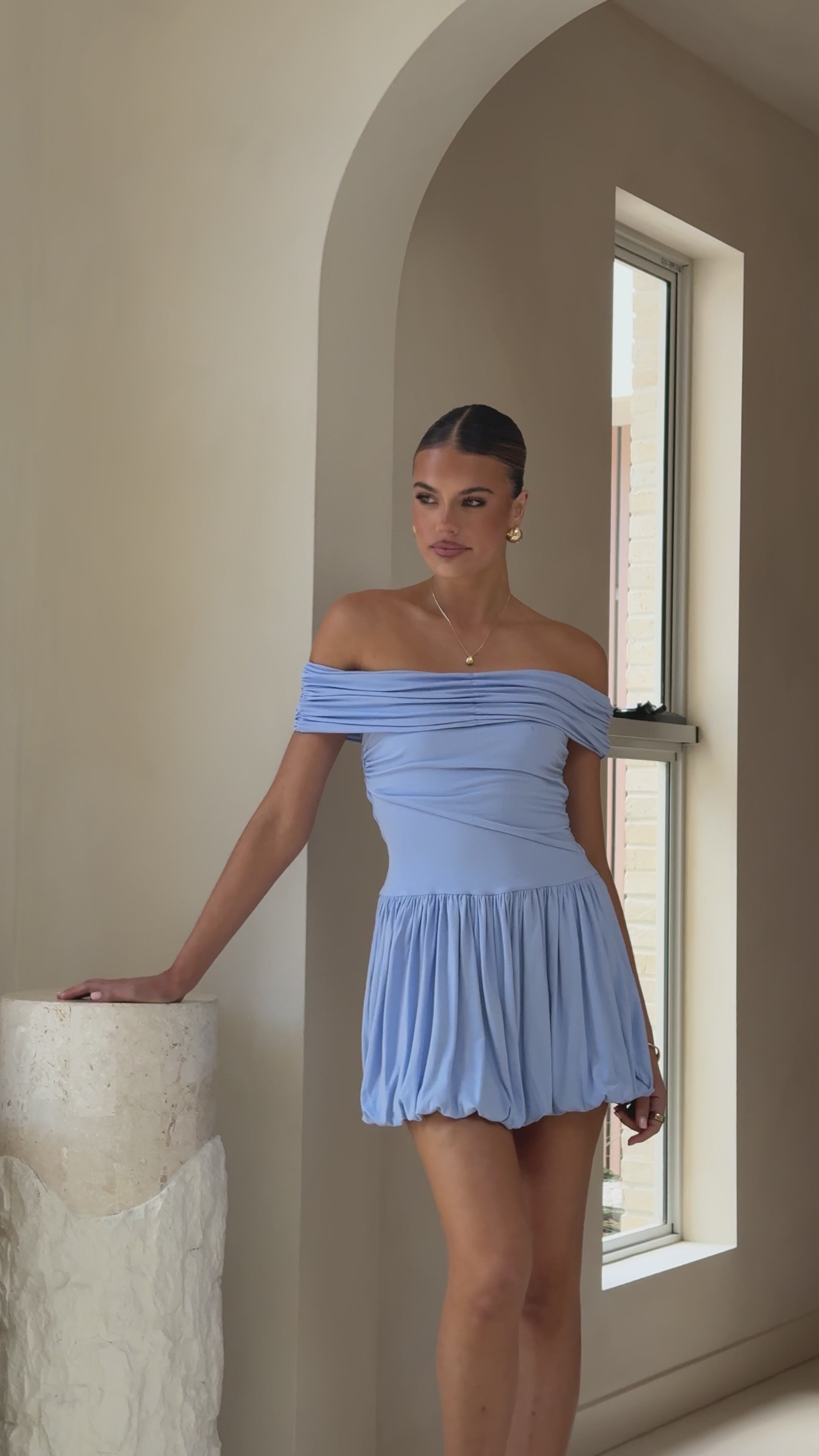 Manalla Mini Dress - Periwinkle