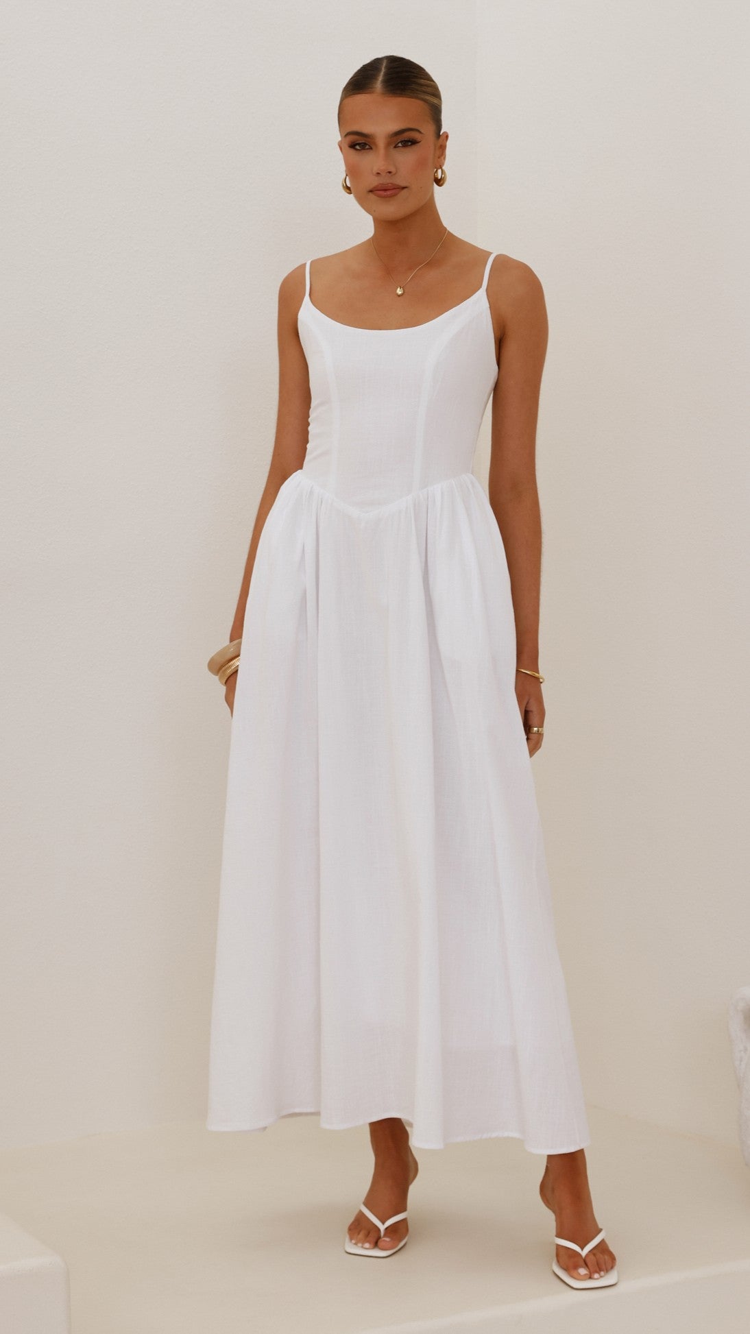 Laurelia Maxi Dress - White