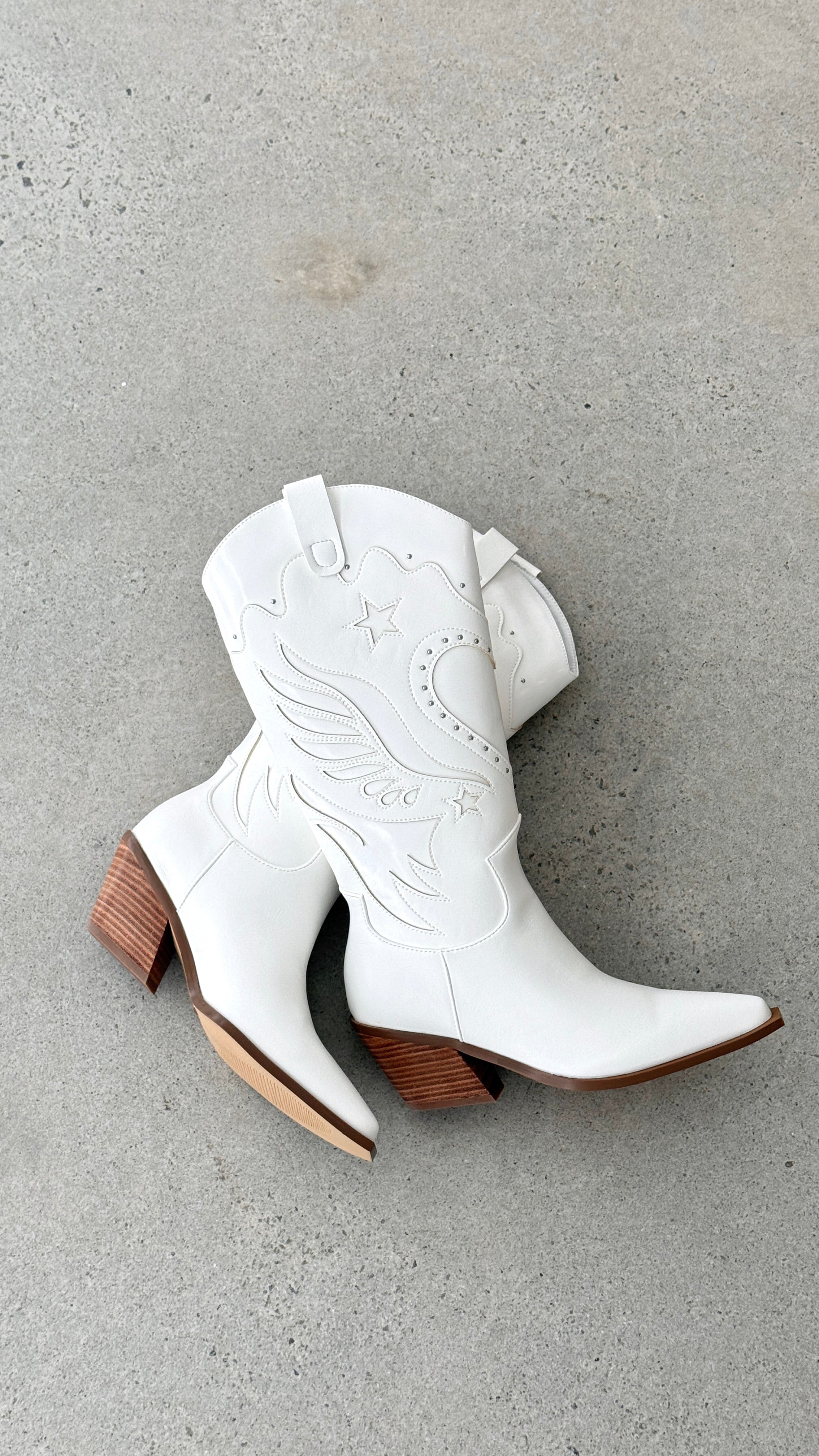 Everlyn Boots - White