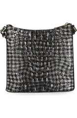 Katie Croc Embossed Leather Crossbody Bag Brahmin