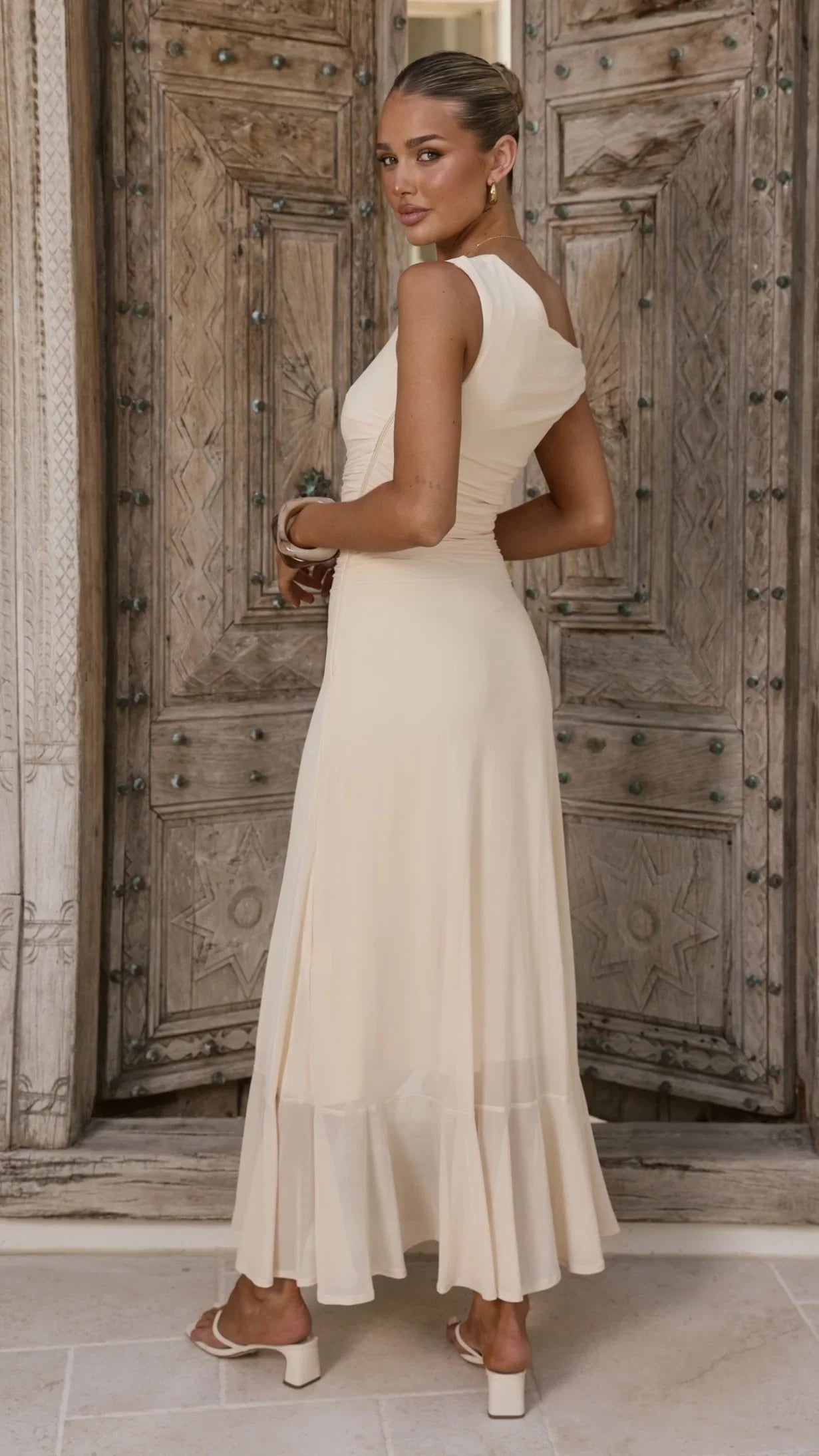 Sareiah Maxi Dress - Cream