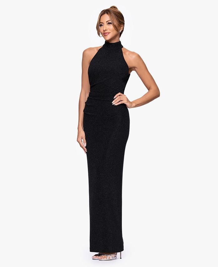 XSCAPE Women's Halter Neck Gown