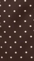 Lula Mini Dress - Chocolate/White Polka
